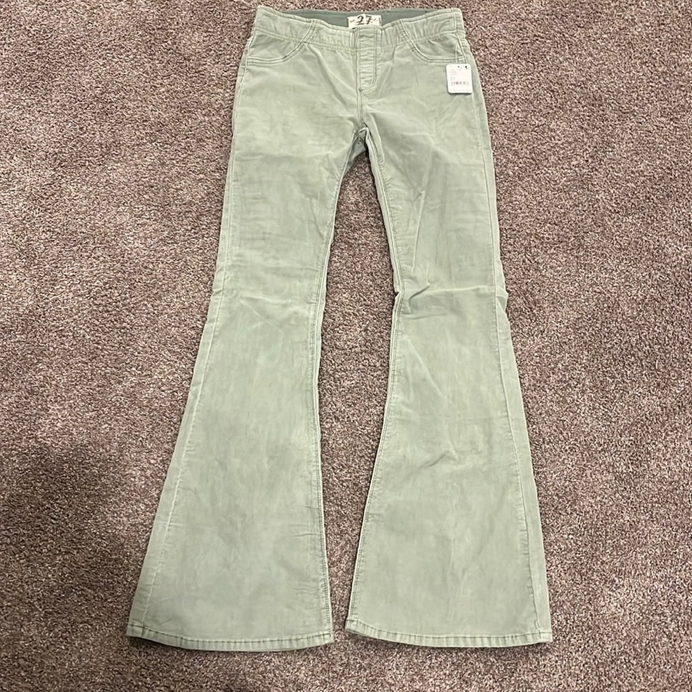 sage green Free People pants